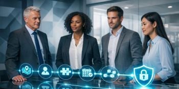 Corporate Team Evaluating Holographic NIS2 Journey small